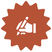 Icon of hand writing with pencil.